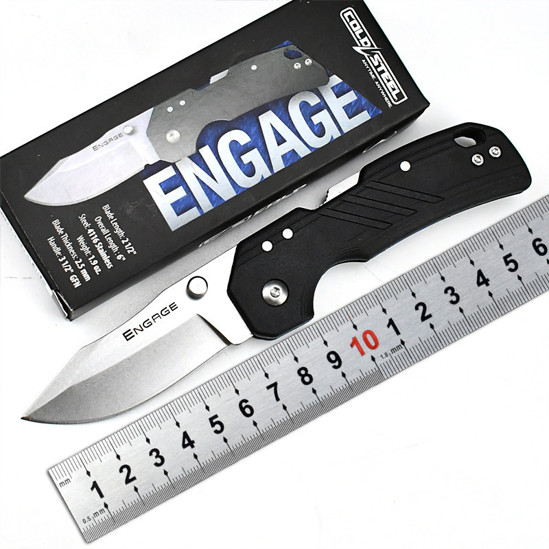 Pocket Knife Ceramic - มีดพับใบมีดเหล็กสแตนเลส 3R13 ความแข็งสูง ด้ามจับ ABS สำหรับงานไม้