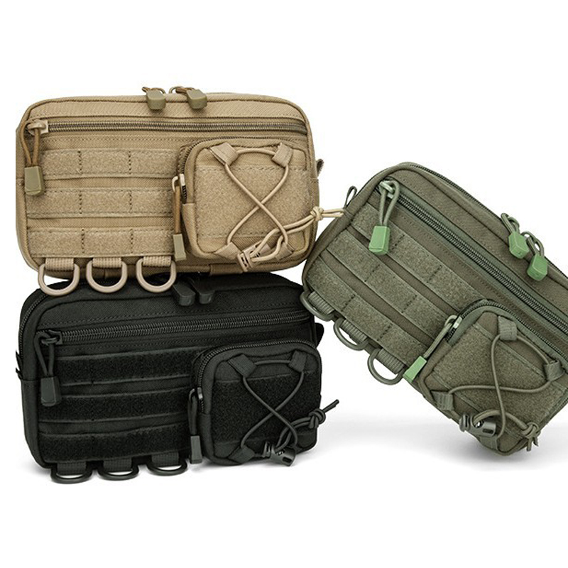 Edc Able Carry - กระเป๋าคาดเอวแบบยุทธวิธี Molle แนวนอน พร้อมช่องใส่ของด้านหน้าแบบเชือกรูด กระเป๋า EMT