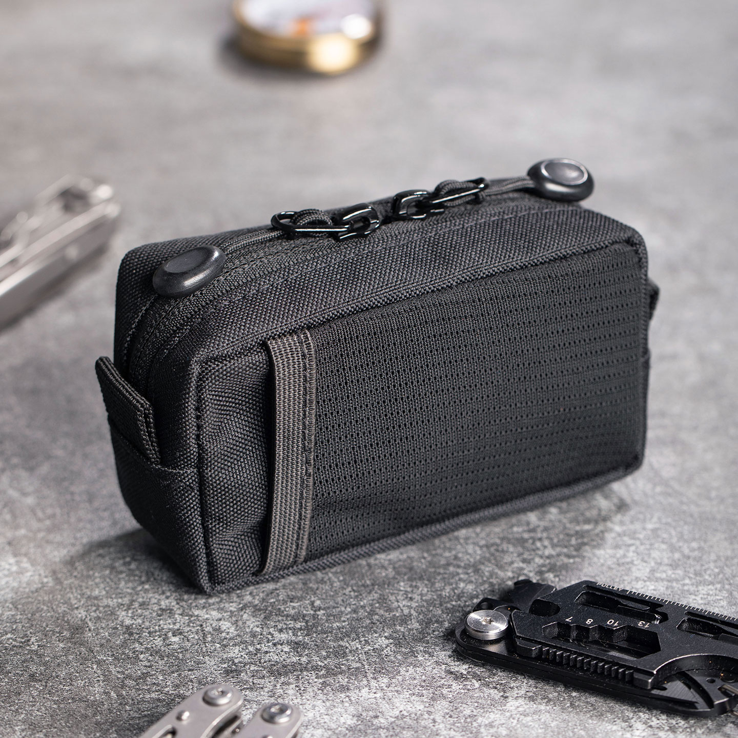 Edc Everyday Carry Bag - กระเป๋าจัดระเบียบ EDC แบบยุทธวิธี ผ้าอ็อกซ์ฟอร์ดทนทาน กระเป๋าใส่อุปกรณ์ ดีไซน์แบบกระเป๋า
