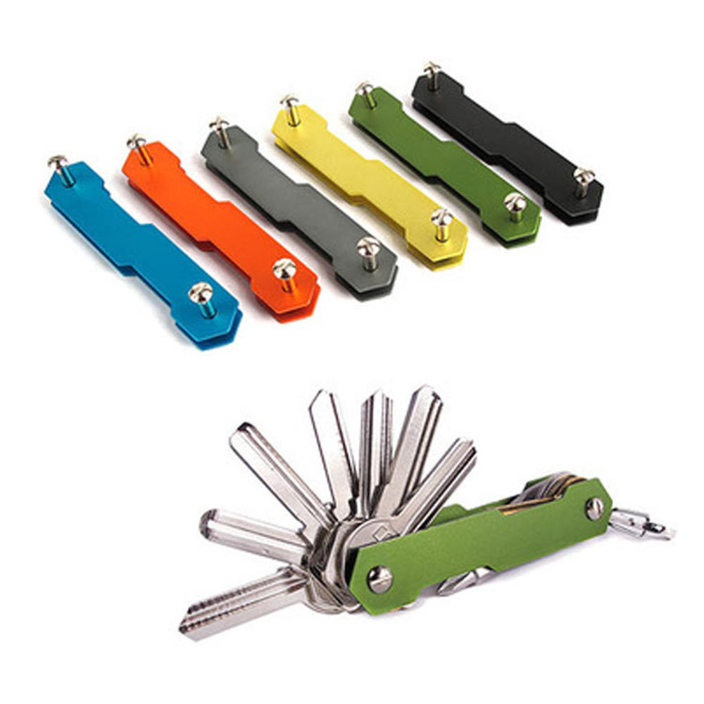 Edc Able Carry - Smart Key Organizer ผู้ถือกระเป๋ากระเป๋าพวงกุญแจ EDC พวงกุญแจแหวนอลูมิเนียมขนาดกะทัดรัดกระเป๋าสตางค์แบบพกพา