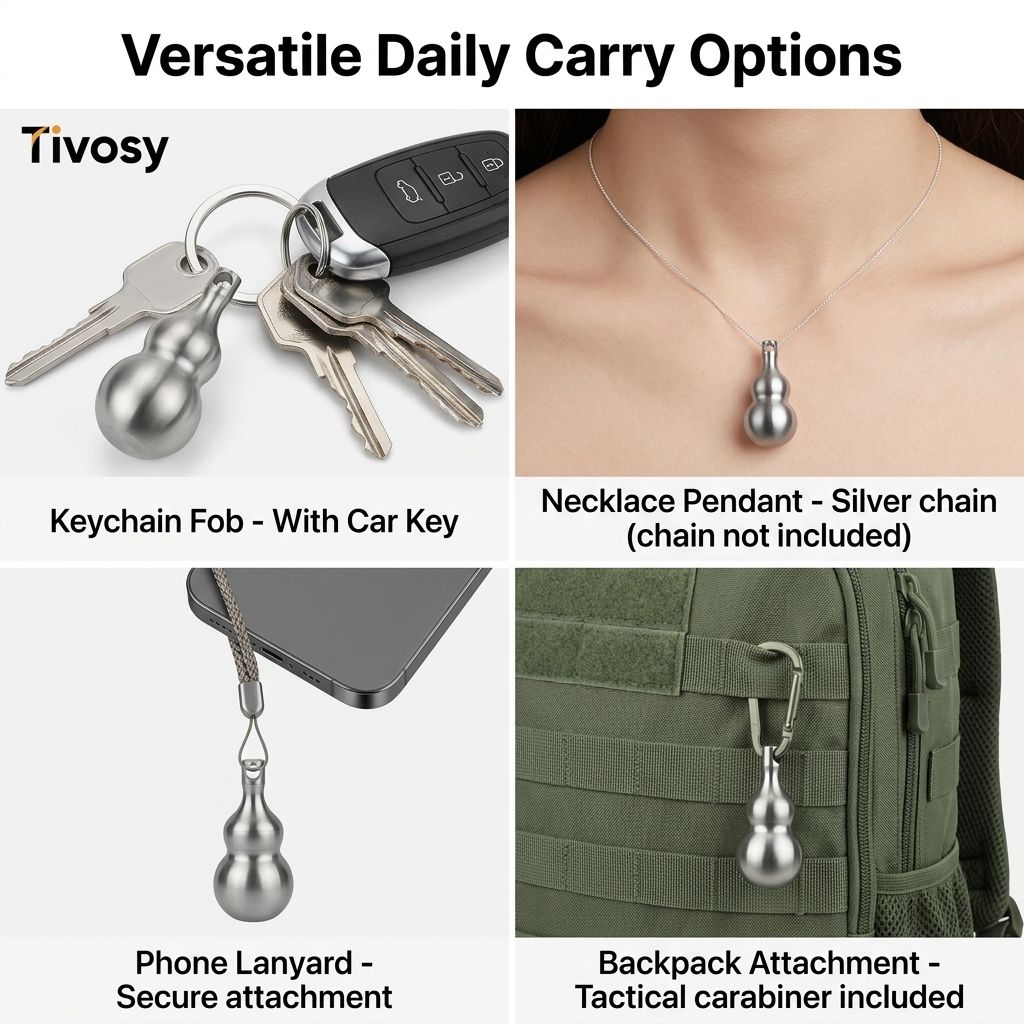 ที่ใส่ยาเม็ดรูปน้ำเต้าไทเทเนีย - Pill Fob Capsule บทวิจารณ์และราคา