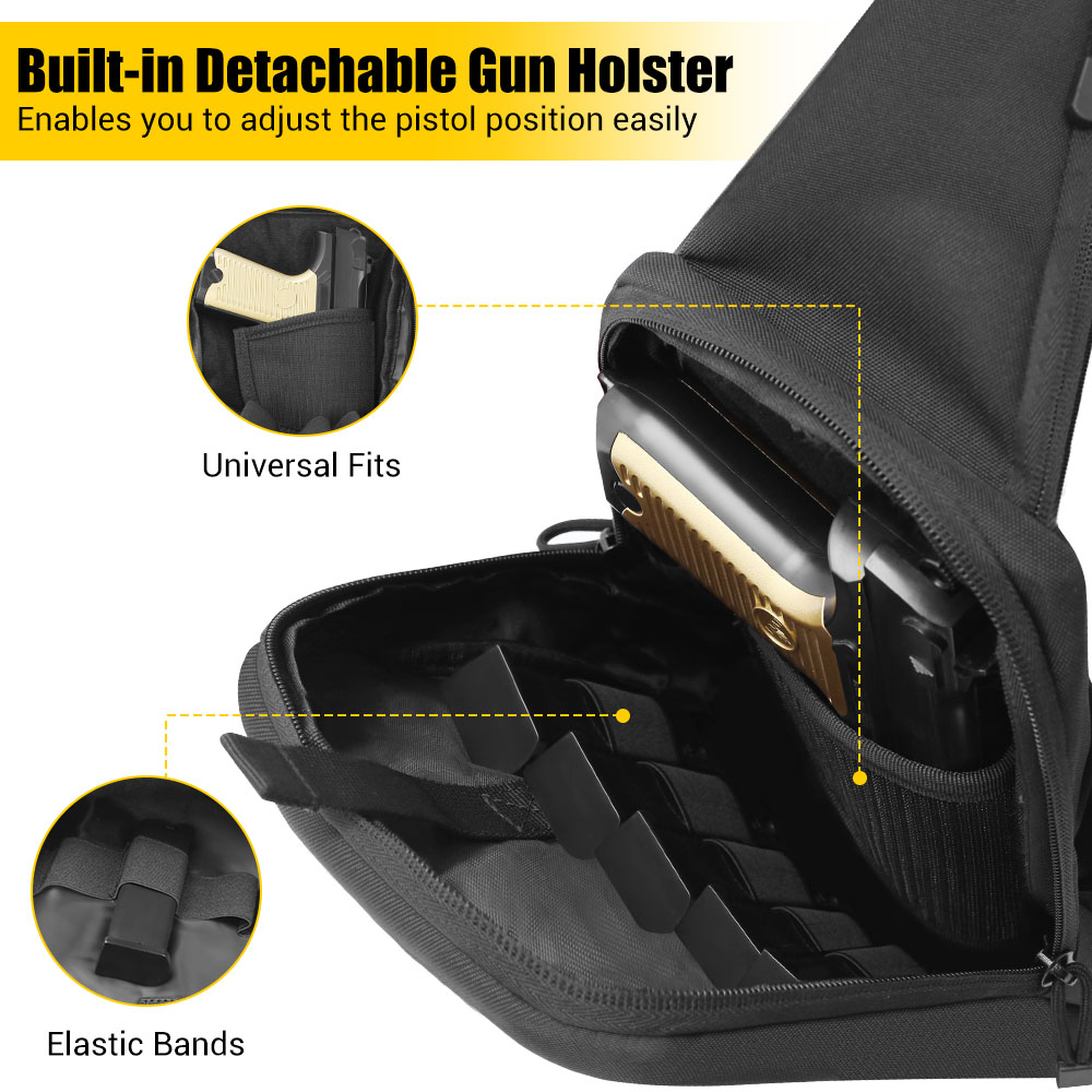 กระเป๋าปืนพกยุทธวิธี ซองปืนพกแ - Edc Carry Handgun บทวิจารณ์และราคา