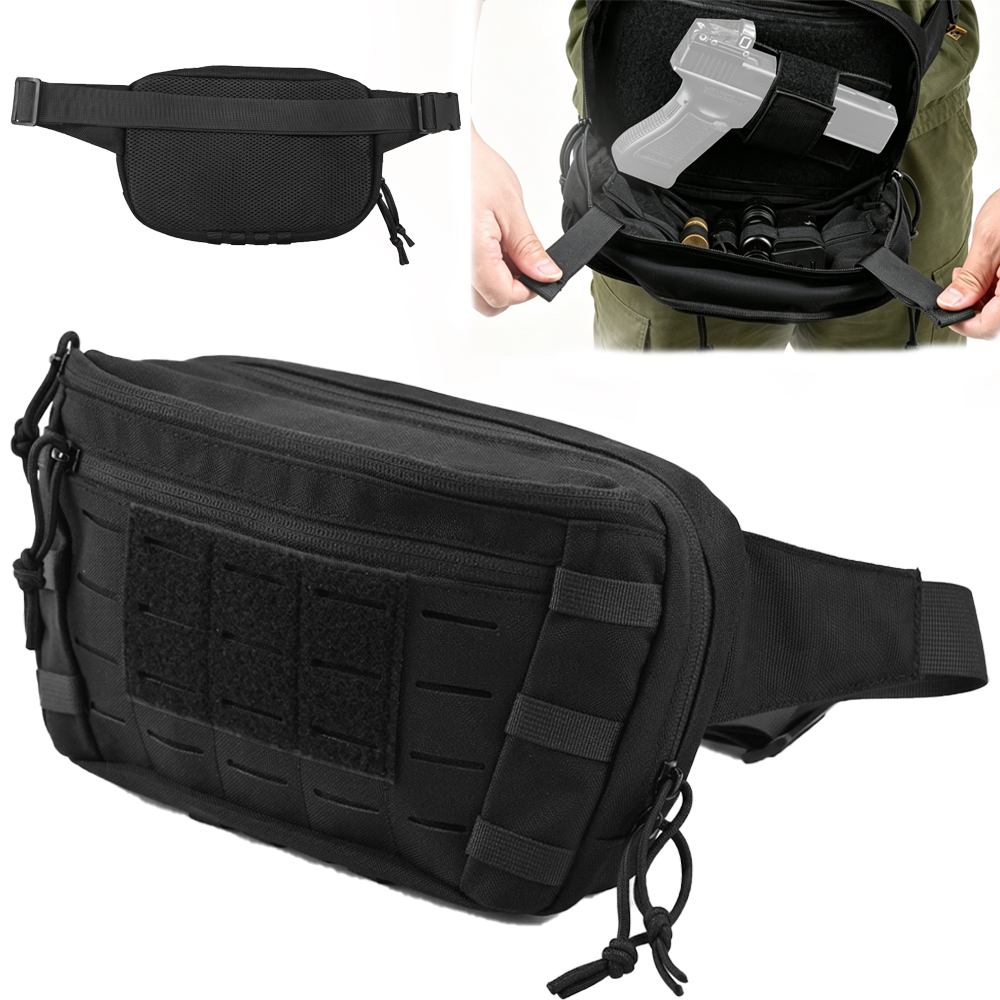 กระเป๋าคาดเอวแบบยุทธวิธีสำหรับ - Edc Carry Handgun บทวิจารณ์และราคา