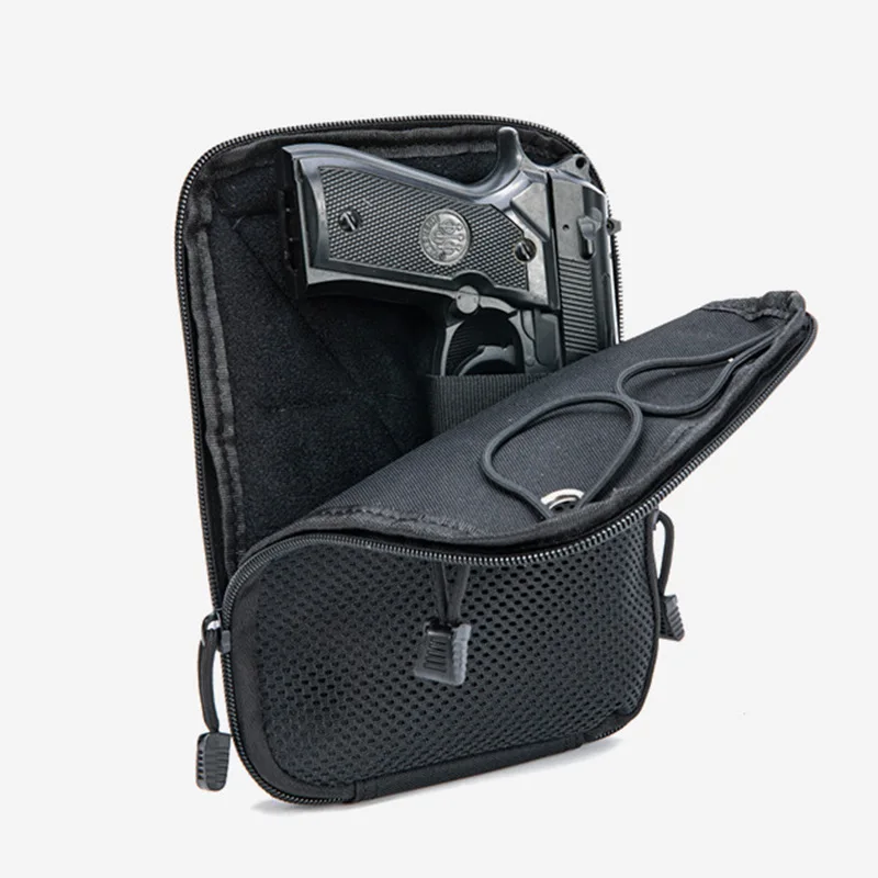 Molle ยุทธวิธีปกปิดปืนกระเป๋า  - Edc Carry Handgun บทวิจารณ์และราคา