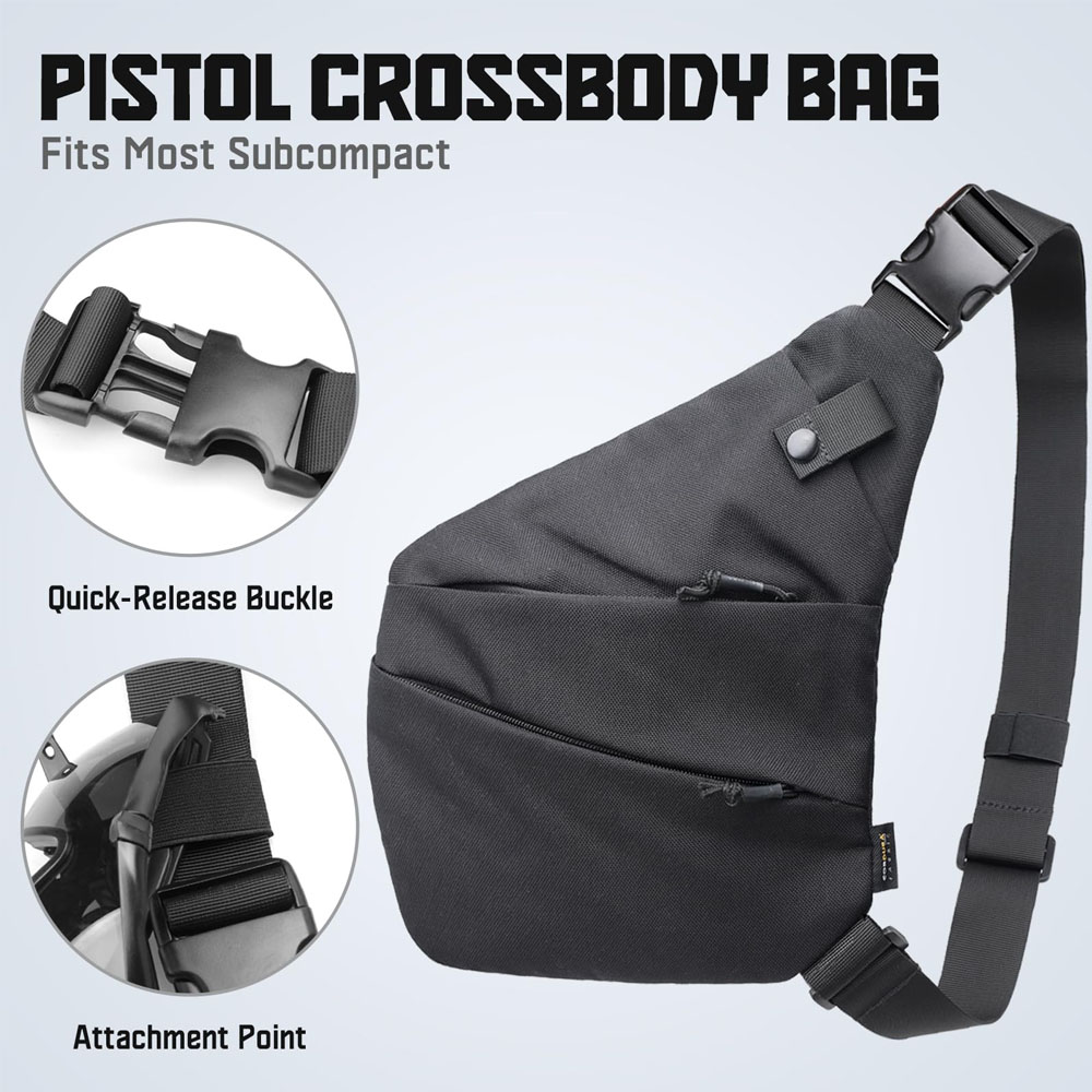 ปืนปกปิดทางยุทธวิธีกระเป๋าใส่โ - Edc Carry Handgun บทวิจารณ์และราคา