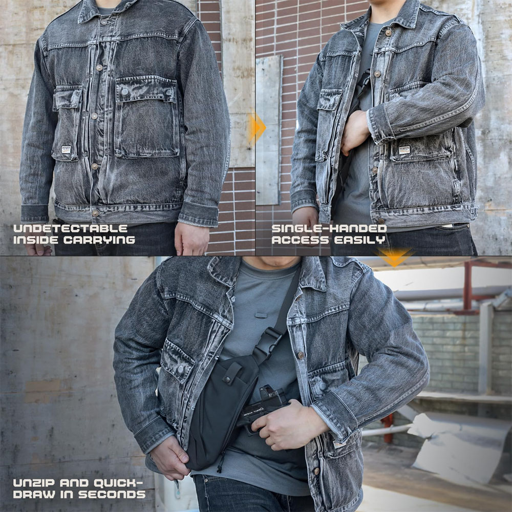 ปืนปกปิดทางยุทธวิธีกระเป๋าใส่โ - Edc Carry Handgun บทวิจารณ์และราคา