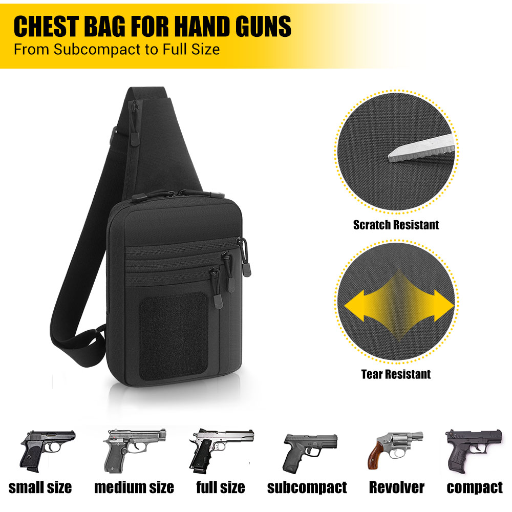 กระเป๋าปืนพกยุทธวิธี กระเป๋าใส - Edc Carry Handgun บทวิจารณ์และราคา