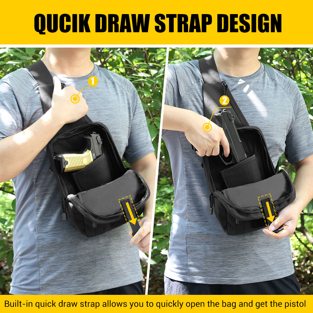 กระเป๋าปืนพกยุทธวิธี กระเป๋าใส - Edc Carry Handgun บทวิจารณ์และราคา