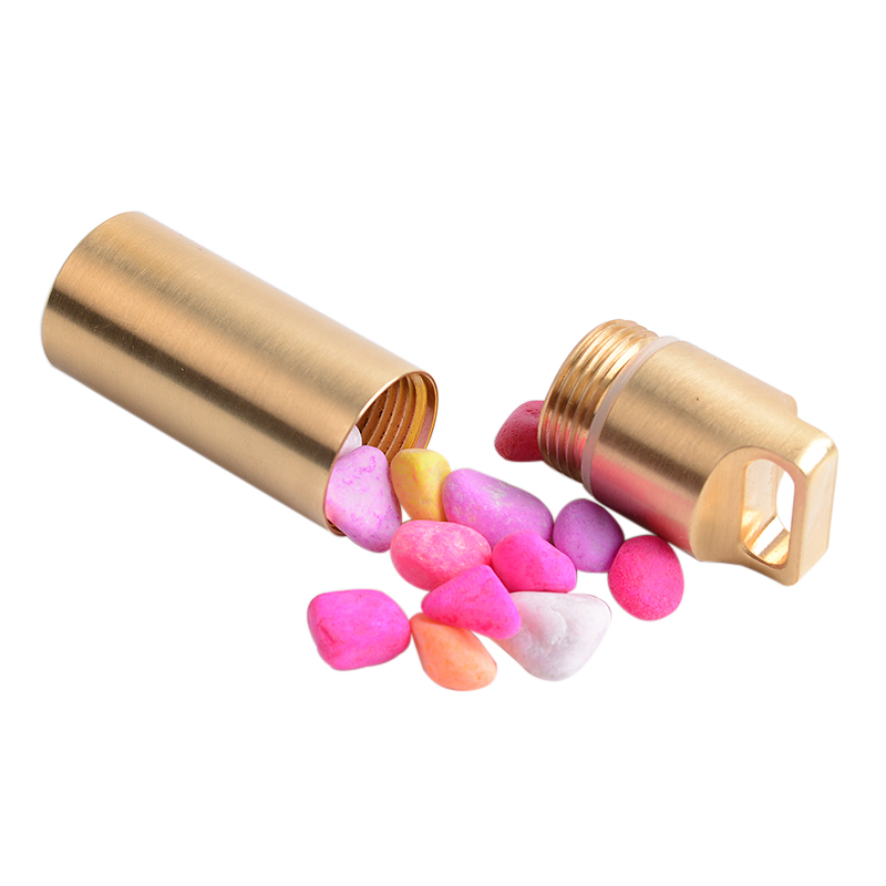 ทองเหลือง Airtight Watertight  - Pill Fob Capsule บทวิจารณ์และราคา