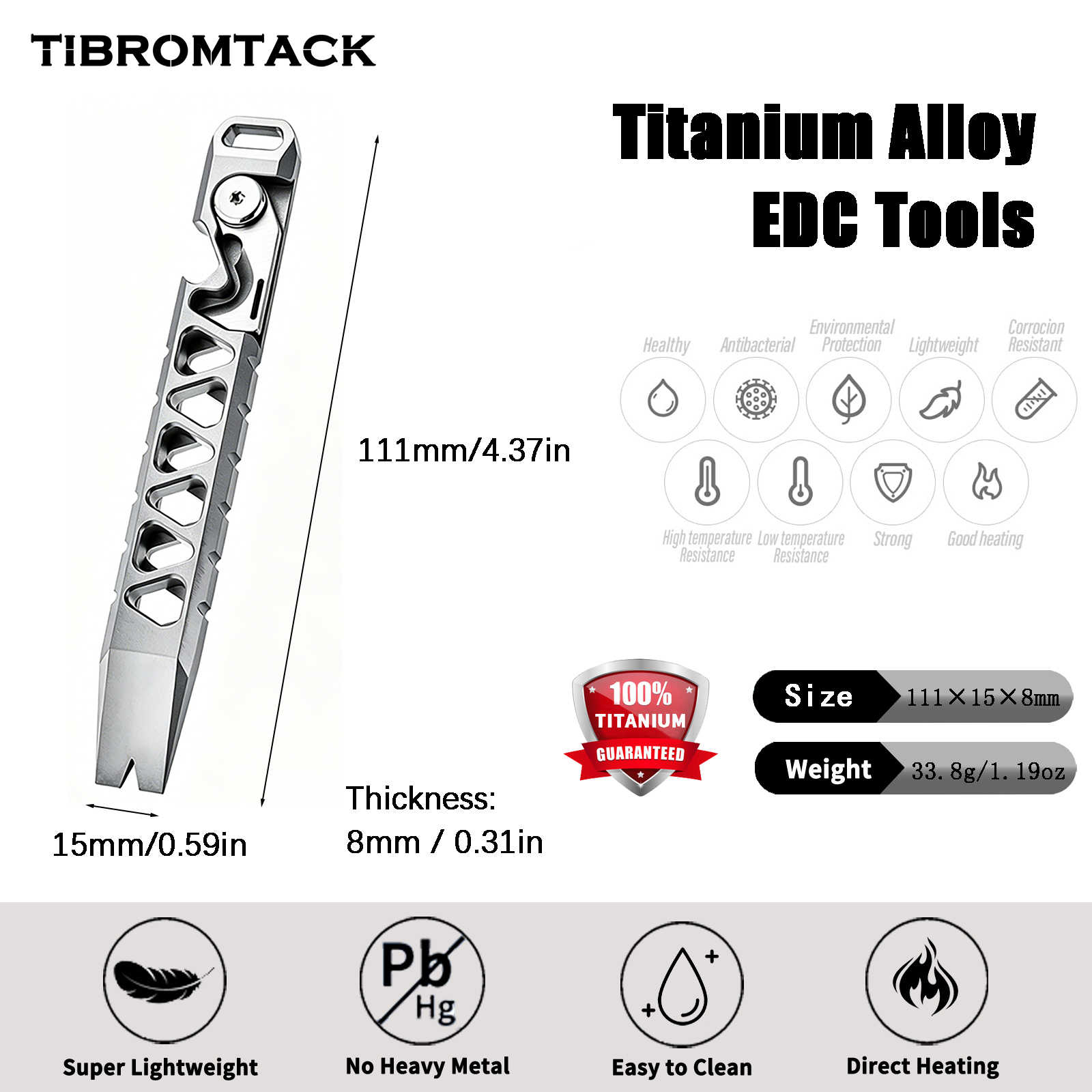 TIBROMTACK เครื่องมือ EDC อเนก - Edc Carry Co บทวิจารณ์และราคา