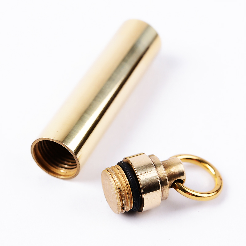 กล่องใส่ยาแคปซูลกันน้ำทำจากทอง - Pill Fob Capsule บทวิจารณ์และราคา