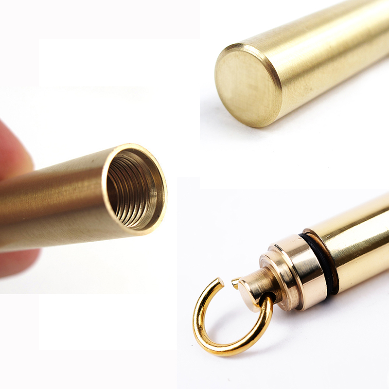 กล่องใส่ยาแคปซูลกันน้ำทำจากทอง - Pill Fob Capsule บทวิจารณ์และราคา