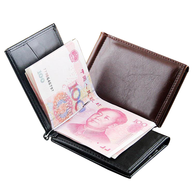 ร้อนขายแฟชั่นผู้ชายหนังเงินคลิ - Money Clip Magnetic บทวิจารณ์และราคา